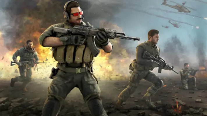 Modern Commando Shooting Games android App screenshot 1